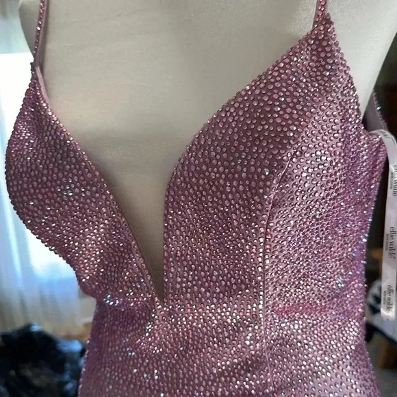 Ellie Wilde purple/lavender jeweled mermaid dress - Picture 8 of 8